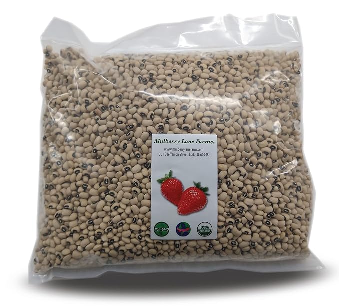 peeled beans black eyes peas