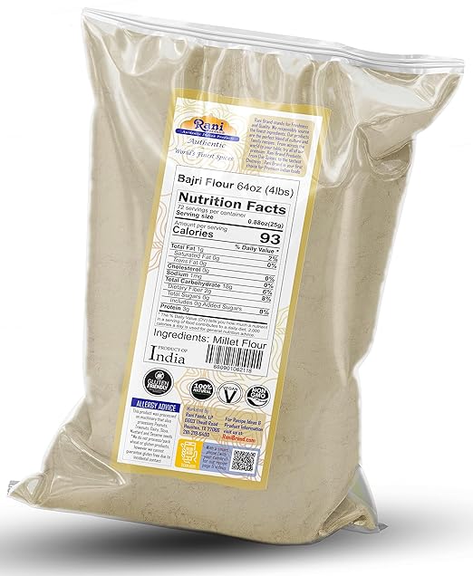 Bajri Flour (Pearl Millet) 64oz (4lbs) 1.81kg Bulk