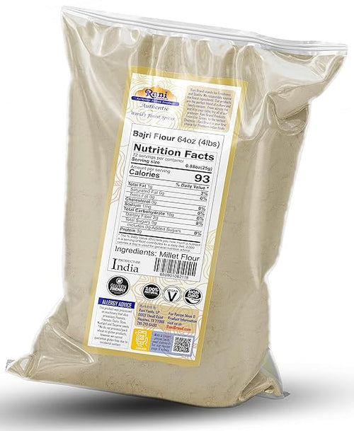 Bajri Flour (Pearl Millet) 64oz (4lbs) 1.81kg Bulk